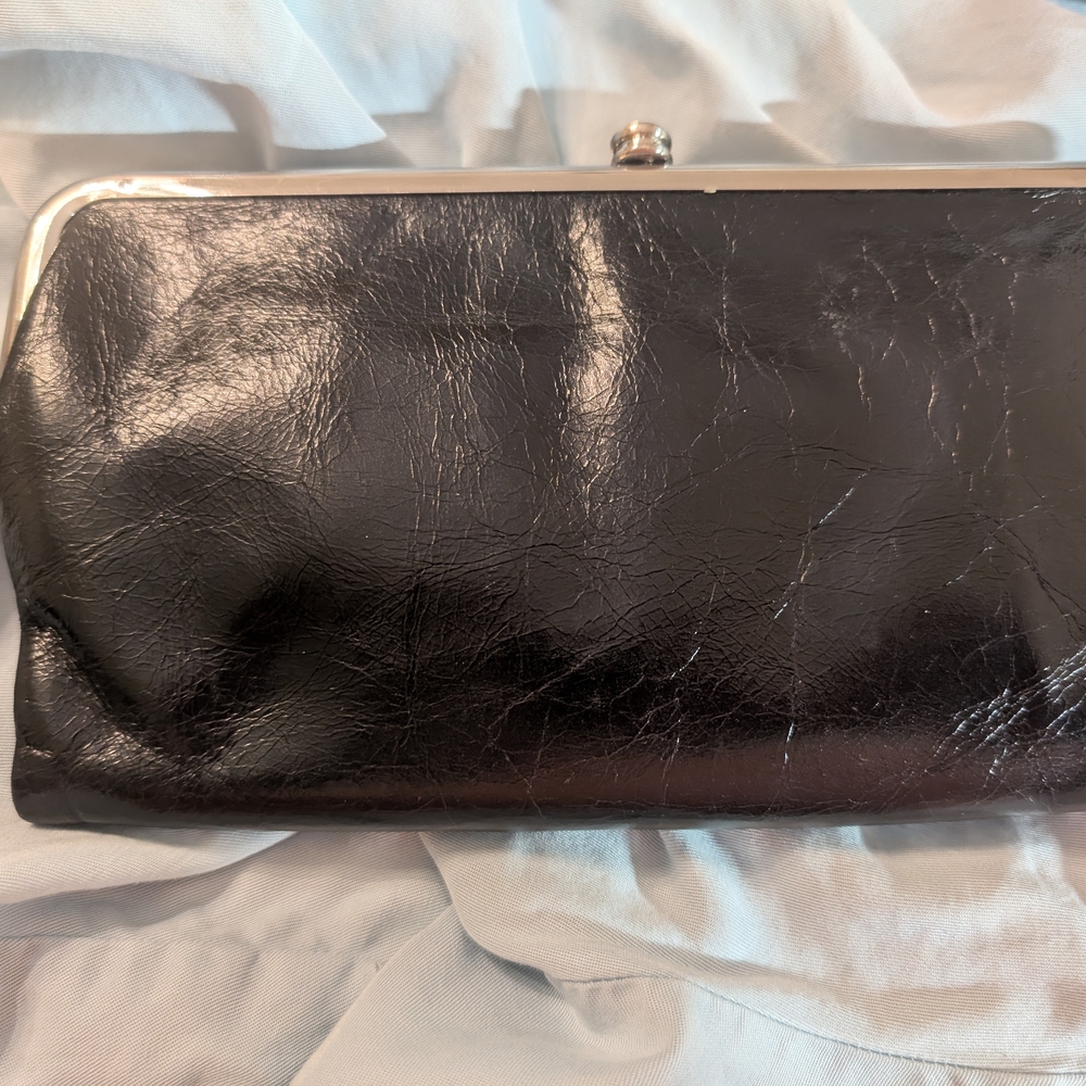 HOBO Black Leather Clutch